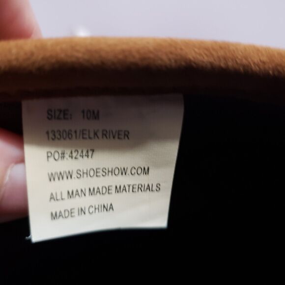 Hot Tomato Sz 10M Elk River Brown Fringe Women's Faux Suede Boots - Picture 12 of 13